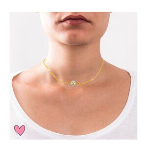 Solitare Grey Pearl Pendant Necklace